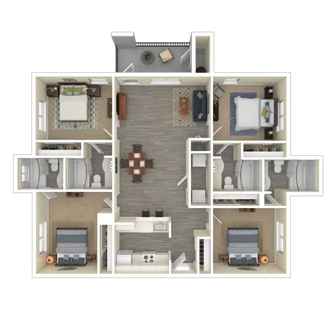 Four Bedroom 3021 floor plan